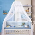 thumbnail image 5 of Baby Crib Mosquito Net,Baby Canopy Bed Netting,Baby Toddler Bed Crib Dome Canopy Curtain Netting See Through Mesh Bed Cover, 5 of 7