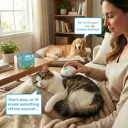 Handheld Pet Massager for Dogs and Cats by Tilcare - Electric Cat and Dog Massage Tool - Head and Back Scratcher for Relieving Tension, Tight Muscles and Stiffness with Four Rotating Massage Heads
