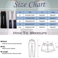 thumbnail image 3 of Women‘s Solid Color Wide Leg Athletic Pants With Belt  Mid Rise Dance Trousers, 3 of 3