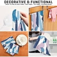 thumbnail image 6 of Coolnut 6 Pack Blue Art Color Watercolor Kitchen Towels, Soft Highly Absorbent Dish Towels Reusable Tea Towels Set, 28"x 18", 6 of 6
