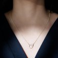 thumbnail image 4 of Rosec Jewels Lab Created Diamond Eternity Necklace for Women - Circle of Life Necklace (EF-VS Grade) - Ready to Gift, 14K Yellow Gold, 4 of 7