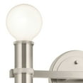 thumbnail image 4 of Torche 2-Light Bathroom Vanity Light in Brushed Nickel, 4 of 8