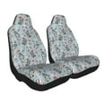 Tebeau Winter Gnome And Snowman Print Car Seat Cushions, Seat Covers
