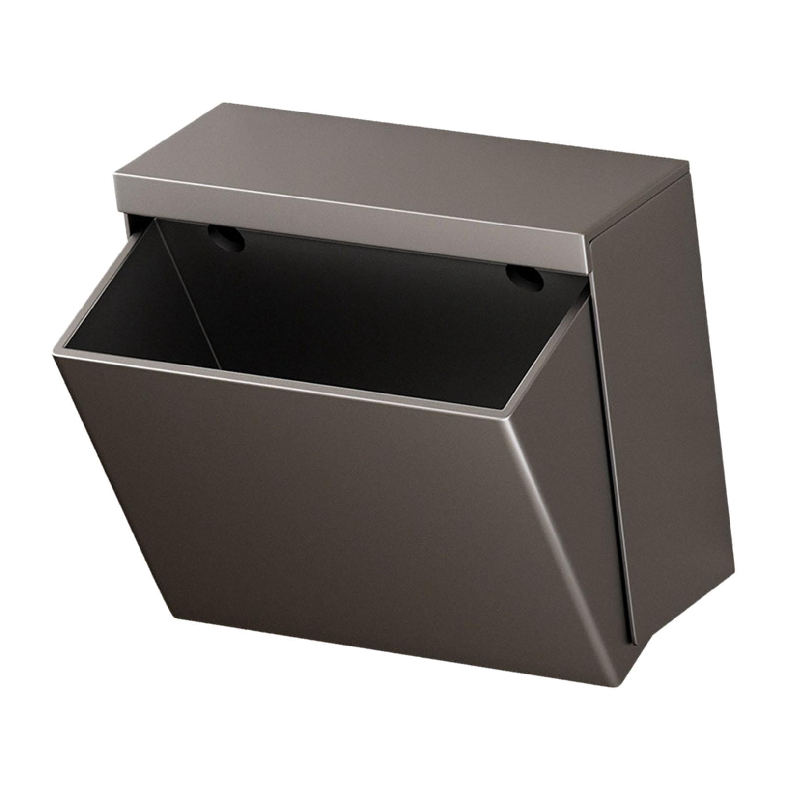 Fiocias Toilet Paper Holder Aluminum Organizer Stylish Storage Box Tissue Box Wall Mount