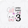 thumbnail image 4 of Inktastic Somebunny is Three-third Birthday Bunny Girls Toddler Dress, 4 of 5