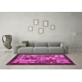 thumbnail image 3 of Ahgly Company Indoor Square Abstract Purple Modern Area Rugs, 5' Square, 3 of 4