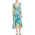 thumbnail image 3 of Donna Morgan Robe Maxi pour Femmes avec Flotteur, Menthe Glacière/bleu Azure Multi, 8, 3 of 4