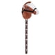 thumbnail image 2 of Juguete Palo Caballo Peluche 70cm Altura Expresión Linda 2 Efectos Sonido Relincho Realistas Caballo De Palo Relleno Al Aire Libre Felpa Suave Realista Para Niños, 2 of 7