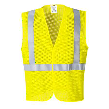 

Portwest Yellow Arc Rated Flame Resistant Mesh Vest - Medium