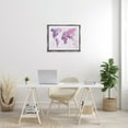 thumbnail image 3 of Stupell Industries Detailed Pink World Map Town & City Painting Gray Floater Framed Canvas Art Print Wall Art, 31 x 25, 3 of 10