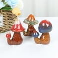 thumbnail image 4 of Guanhe 2Pcs Mushroom Toilet Floor Bolt Caps, Ceramic Toilet Mounting Parts Toilet Bolt Covers Cute Bathroom Decor, Christmas Clearance Gifts Funny Gadgets for The Toilet, 4 of 7