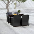 thumbnail image 1 of vidaXL 5 Piece Garden Dining Set Black, 1 of 5