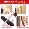 thumbnail image 4 of Rubber Weather Stripping Door Seal Strip,Self-Adhesive Backing Door Weatherstripping, 4 of 5