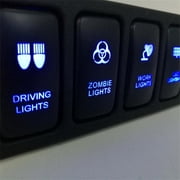 FYUU 12V 4-Button On/Off Switch Panel with Blue LED for Toyota Hilux FJ CRUISER VIGO