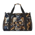 thumbnail image 1 of Disketp Fiery Skull Trio Bolsa de Viaje Tipo Duffle, Bolso de Mano para Fin de Semana para Mujer, Bolsa de Gimnasio Ligera para Hombre, Esencial para Viajes, 1 of 7