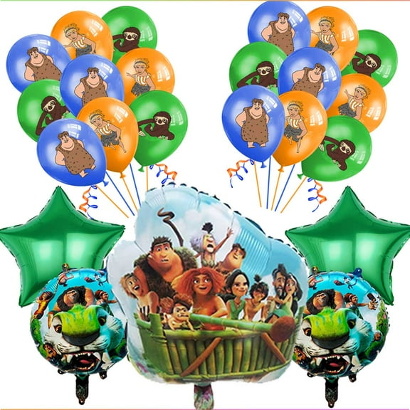 The Croods Balloons Party Supplies Decor Set Decorations Kit Fans Birthday