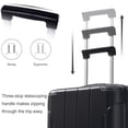 thumbnail image 5 of CQSXDA Lightweight Durable ABS Hardshell Luggage 20 Inch Carry On Suitcase with Double Spinner Wheels and TSA Lock,Black, 5 of 10