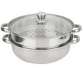 thumbnail image 3 of Stainless Steel Cookware 27cm/11in 2-Layer Steamer Pot Cooker Double Boiler Soup Steaming Pot,Steamer Pot, Steel Steamer, 3 of 10