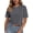 Gray, variant on Cropped T shirts for Women Oversized Vintage Cotton Tee Short Sleeve Summer Tops Casual Shirts