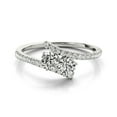 thumbnail image 2 of Aonejewelry 14k White Gold 0.75ct TDW Diamond Two Stone Ring, 2 of 2