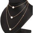thumbnail image 5 of Collier de Perles à Trois Couches Simple Rétro Bijoux Accessoires Durables et à la Mode, 5 of 5