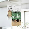 thumbnail image 3 of Hello Winter Kitchen Dish Towels Set of 2, Warm Winter Wishes Wooden House Pine Tree Hand Towels Drying Baking Cooking Cloth, Christmas Holiday Seasonal Farmhouse Home Kitchen Decor 18x26 Inch, 3 of 6