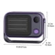thumbnail image 3 of Calentador de ambiente portátil de pared de escritorio de 1200 W para uso en interiores. Dos velocidades ajustables. Ahorro de energía. Protección contra sobrecalentamiento., 3 of 5