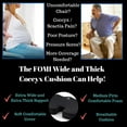 thumbnail image 5 of FOMI Extra Wide and Thick Firm Coccyx Seat Cushion | 20” x 16” x 3.5” | Large Black Orthopedic Memory Foam Pad for Car or Truck Seat, Office Chair, Wheelchair | Back Pain Relief, 5 of 5