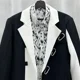 thumbnail image 4 of Chaqueta de traje de hombre de un solo pecho con estampado de rayas, chaqueta masculina, abrigo estampado, nueva ropa de primavera sencilla, diseñador de lujo, verano, 4 of 5