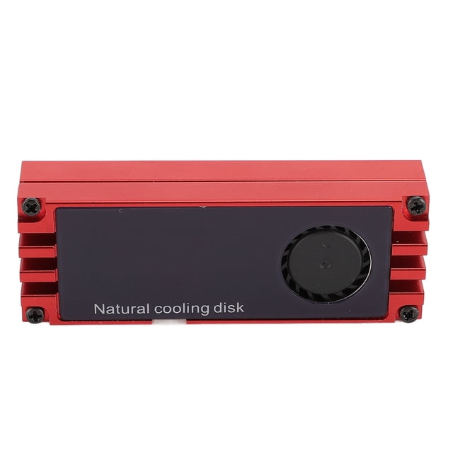 NVMe M.2 Heatsink Temperature Display, Aluminum M.2 SSD Cooler High Performance SSD Cooler with Dual Thermal Silicone Pads