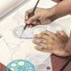 thumbnail image 4 of 4 Piezas Regla GeoméTrica Multifuncional Herramientas de Dibujo Juego PláStico Reglas CíRculo MedicióN MatemáTicas, 4 of 6