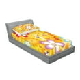 thumbnail image 2 of Ambesonne Floral Fitted Sheet & Pillow Sham Set, Vibrant Daisies Cheerful, Twinxl, Multicolor, 2 of 2