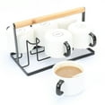 thumbnail image 5 of 1Pc Nordic Style Water Cup Draining Rack Coffee Mug Storage Holder (Black), 5 of 9