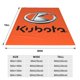 thumbnail image 3 of Manta de cama con el logotipo de Kubota, manta de forro polar, manta de felpa suave y cálida para el hogar, camping, viajes, 40 x 30 pulgadas, 3 of 5