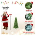 thumbnail image 2 of 4ft PE/PVC Mixed Memory Wire iron Wire Hinged Green Tree Environmentally Friendly Fireproof Artificial Christmas Tree, 2 of 9