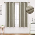 thumbnail image 1 of NANWEI Lino Cortinas Blackout con Aislamiento T&eacute;rmico, 100% Blackout y Ojal Superior Cortina para Rec&aacute;mara y Ventana de Sala, Capa Trasera de Revestimiento Gris, 2 Paneles, 106.6, 1 of 7