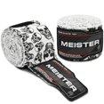 thumbnail image 1 of Meister Adult 180" Semi-Elastic Hand Wraps for MMA & Boxing (Pair) - Death Skulls, 1 of 3