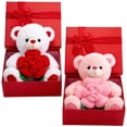 thumbnail image 5 of Mbvtdt Valentine Teddy Bear Stuffed Animals Plush Bear,Valentine Bear Dog Plush Stuffed Animals Gift,Cute Plush Animals Heart Holding Soft Stuffed Toy,for Anniversary Valentines Gifts Home Decor, 5 of 9