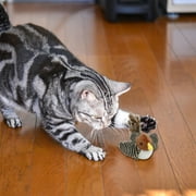 1PCS Cat Toys Chirping Birds with Catnip SilverVine, Interactive Cat Kicker, Lifelike Birdie Tweets, Indoor Play Feather Chew Kitty Kitten Exercise Pet Toys
