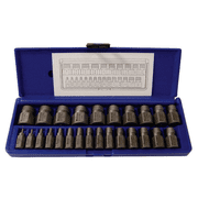 IRWIN HANSON 53227 25pc Hex Head Multi-Spline Extractor Set, Automotive Specialty Tools