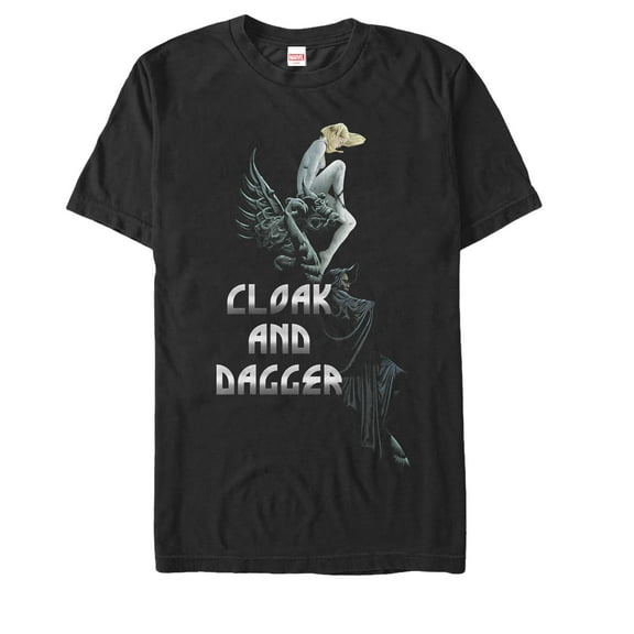 Men's Marvel Cloak and Dagger Partners Graphic Tee Black 3X Large