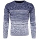 thumbnail image 1 of Otoño Invierno suéter hombres Patchwork cálido Jersey de punto Top hombres suéter hombres ropa кофта мужская pull homme свитер мужской, 1 of 5