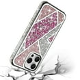 thumbnail image 3 of For Apple iPhone 16 Pro Max (6.9") Cute Fancy Glitter Bling Diamond Rhinestone Sparkly Bumper Fashion Shiny Hybrid Rugged TPU Cover ,Xpm Phone Case [ Rose Pink ], 3 of 8