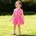thumbnail image 2 of EnJoCho Children's Toddler Girl Dress Girls Button-up Unifor𝗆 Dresses Summer Tennis Sleeveless Dress Size 2T-8T, 2 of 7