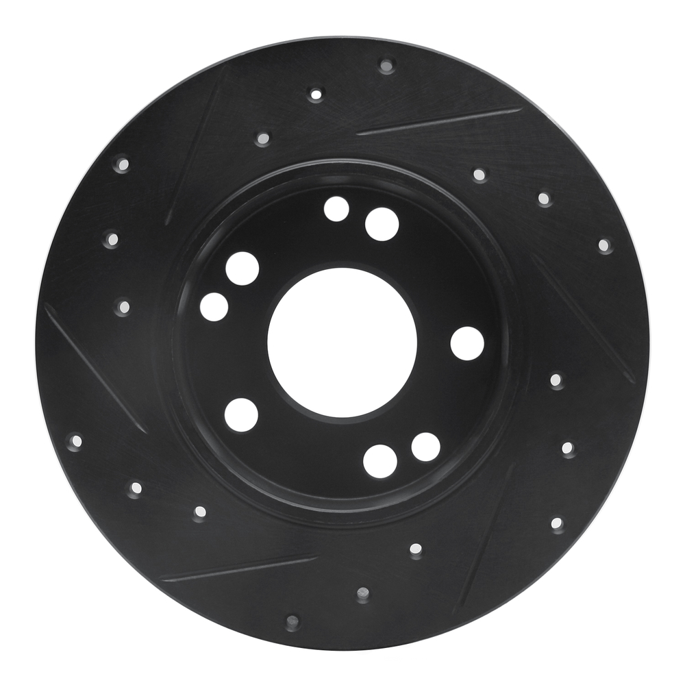 Dynamic Friction Company 633-63011R DFC Brake Rotor - Drilled And Slotted - Black