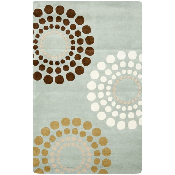 SAFAVIEH Soho Louise Geometric Area Rug, Blue/Multi, 5' x 8'