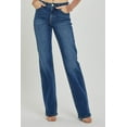 thumbnail image 2 of Risen Jeans- Mid Rise Long Straight Jeans - RDP5509, 2 of 9