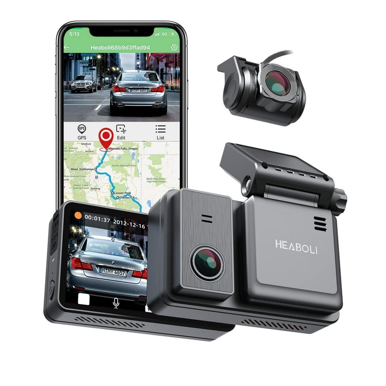 Dash Cam WiFi 1080P Dual Dash Cam Front and Inside, Parking Mode, Loo –  Homesmartcamera