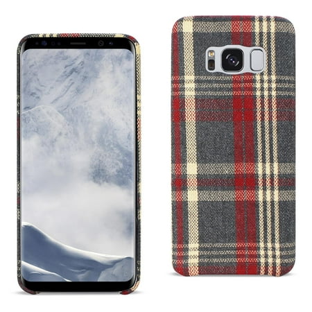 Samsung Galaxy S8 Edge Checked Fabric In Red