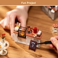 thumbnail image 3 of Kit de casa de muñecas en miniatura Rolife Coffee Shop con luces LED, 3 of 7